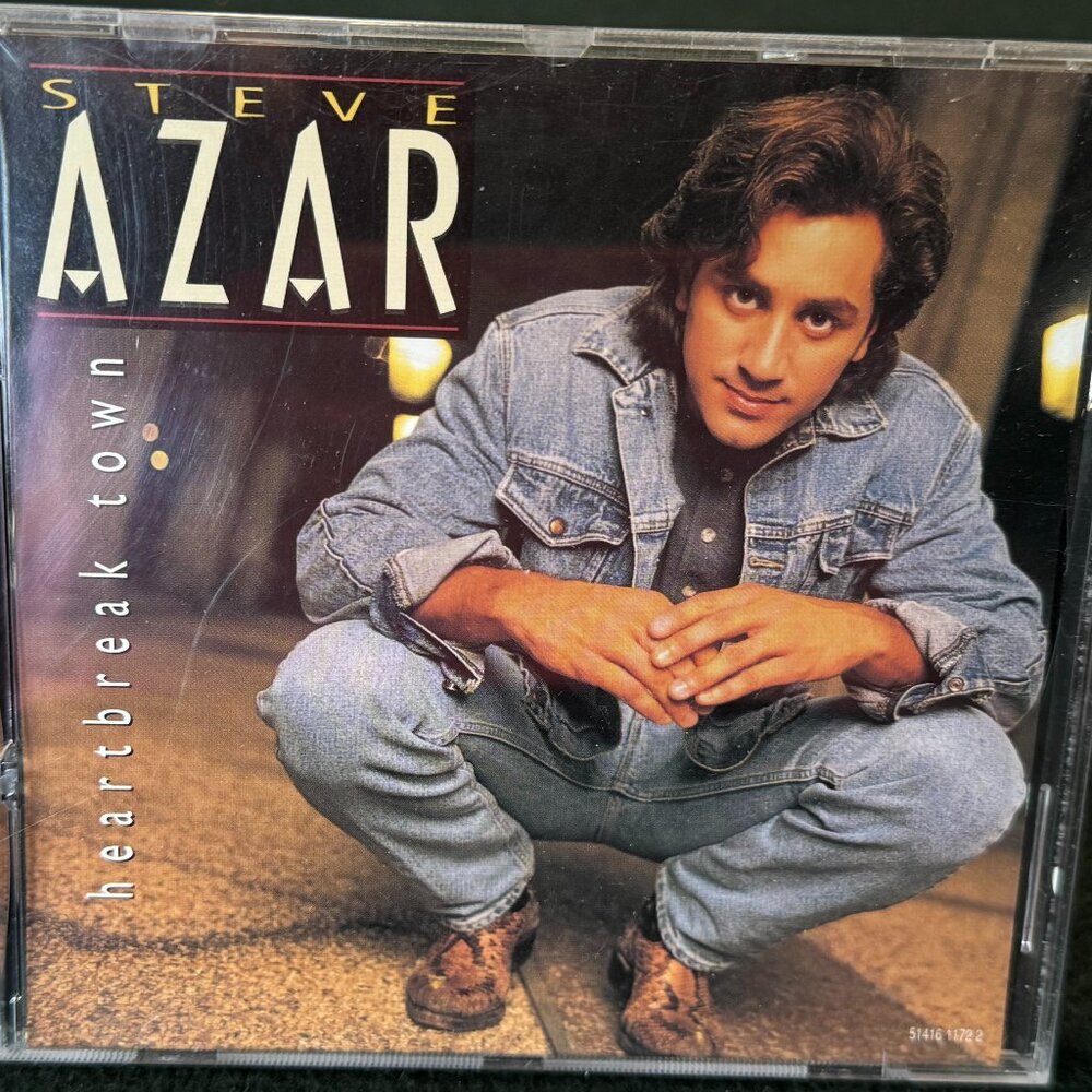 STEVE AZAR "HEARTBREAK TOWN" COMPACT DISC * GREAT CONDITION * SLIGHTLY USED